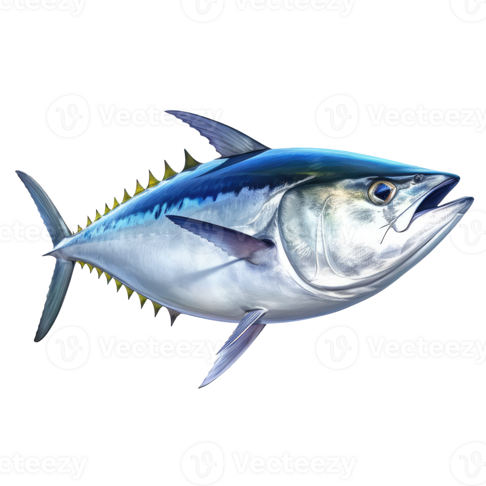 Tuna Fish cutout, AI Generative 33356468 PNG