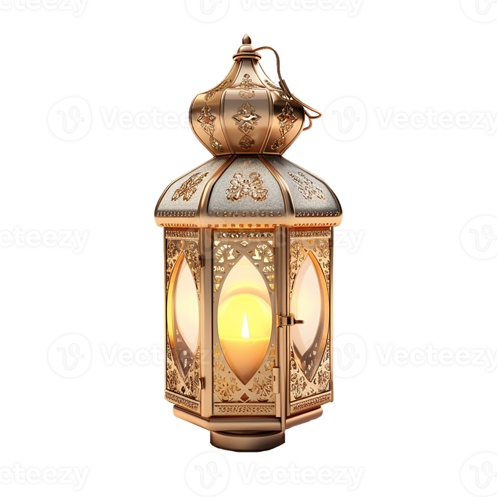 Arabic lantern lamp, AI Generative png