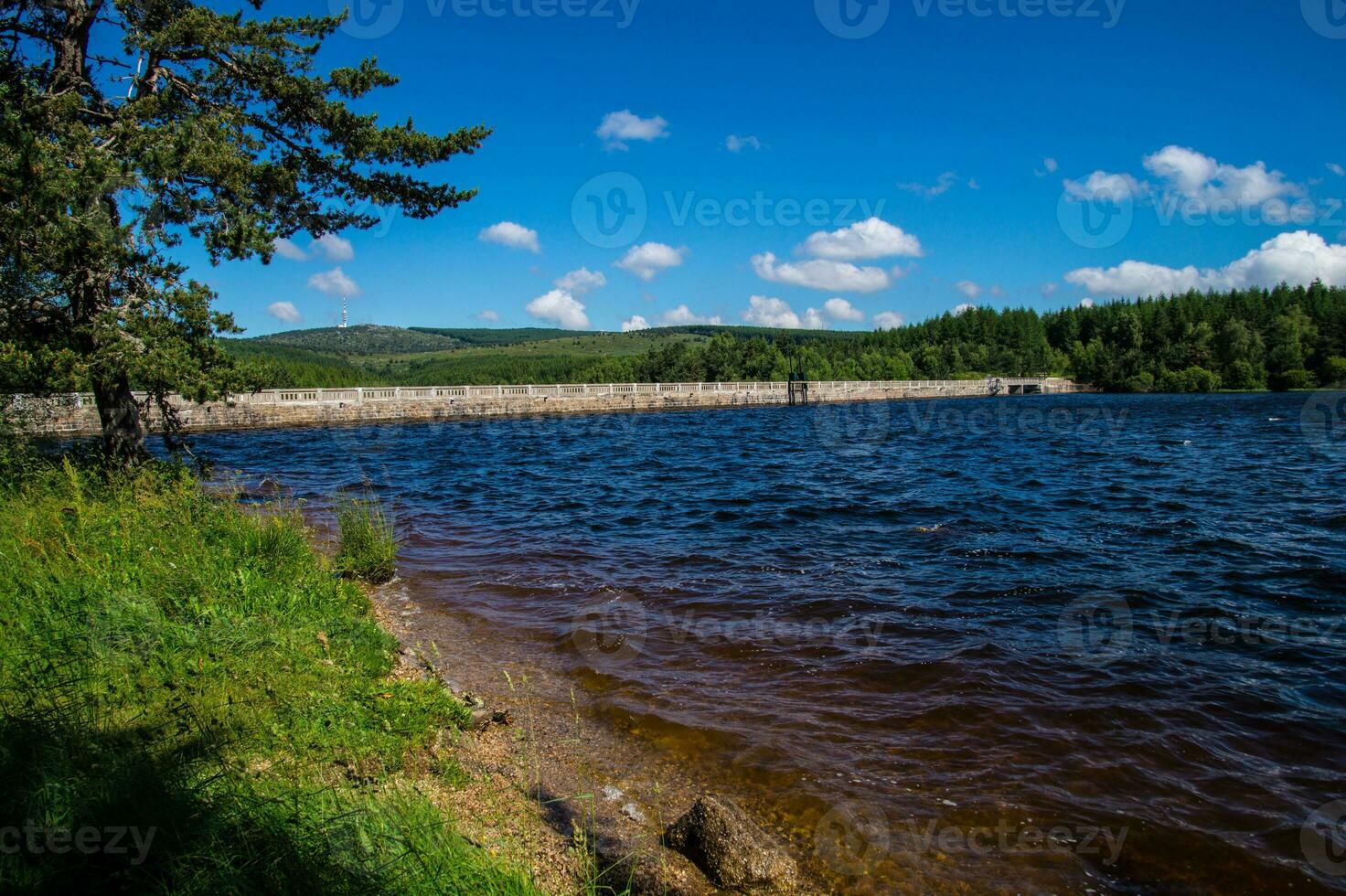 lake of charpal ,lozere,france photo