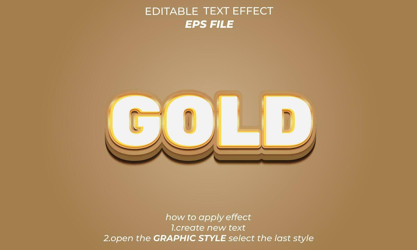 gold text effect ,strong 3d blue typeface font effect, modern, vector templateWeb