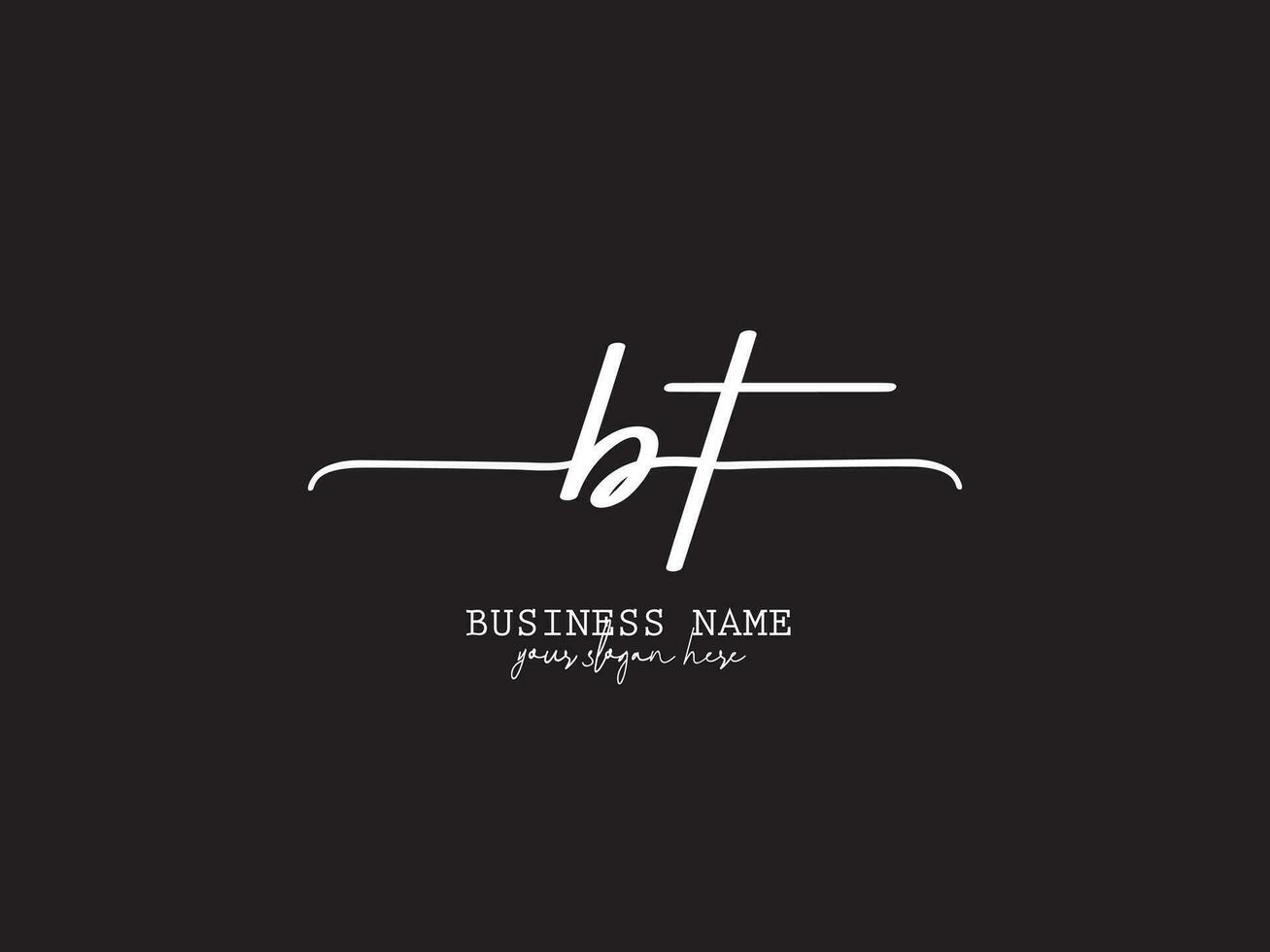 floral bt firma logo, inicial letra bt logo icono y marca vector