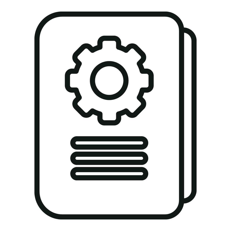 Mentor graph realization icon outline vector. Goal ability vector