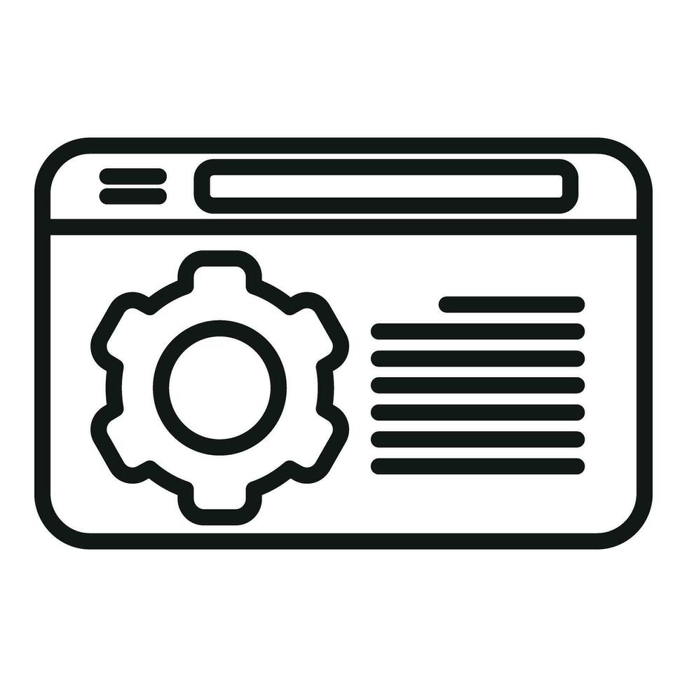 Web training realization icon outline vector. Confidence training mentor vector