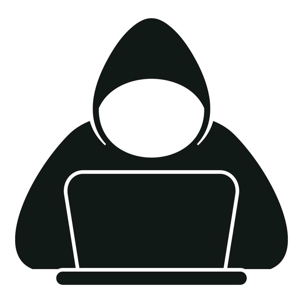 anónimo hacker icono sencillo vector. marca tenido persona vector