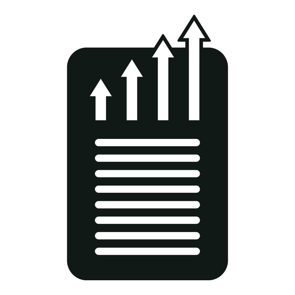 Self power realization doc icon simple vector. Business vision vector