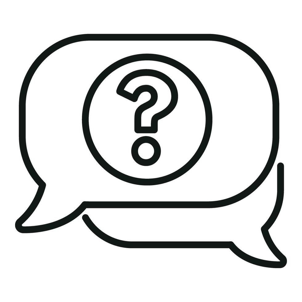 Anonymous chat icon outline vector. Human hidden message vector