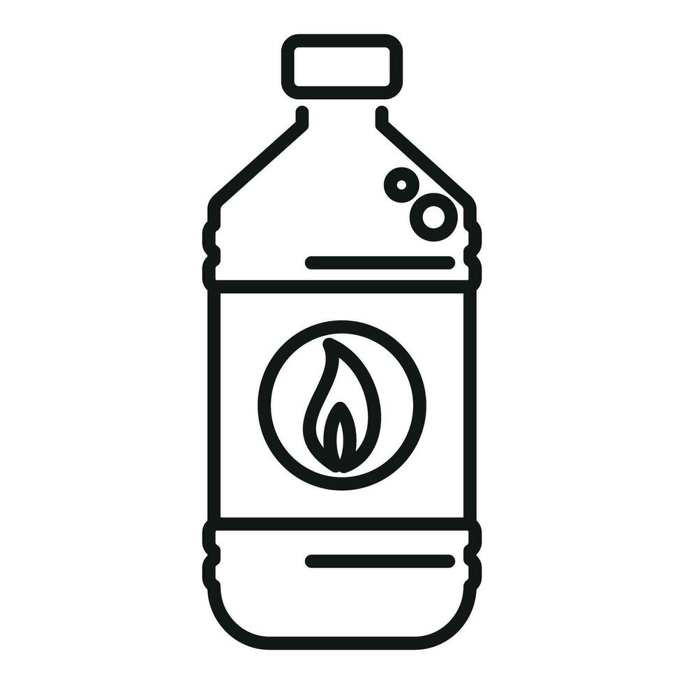 Kerosene container icon outline vector. Fuel heater petrol vector