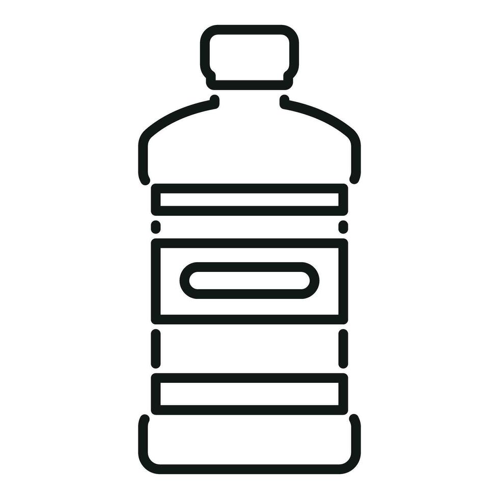 Kerosene small bottle icon outline vector. Fuel energy container vector