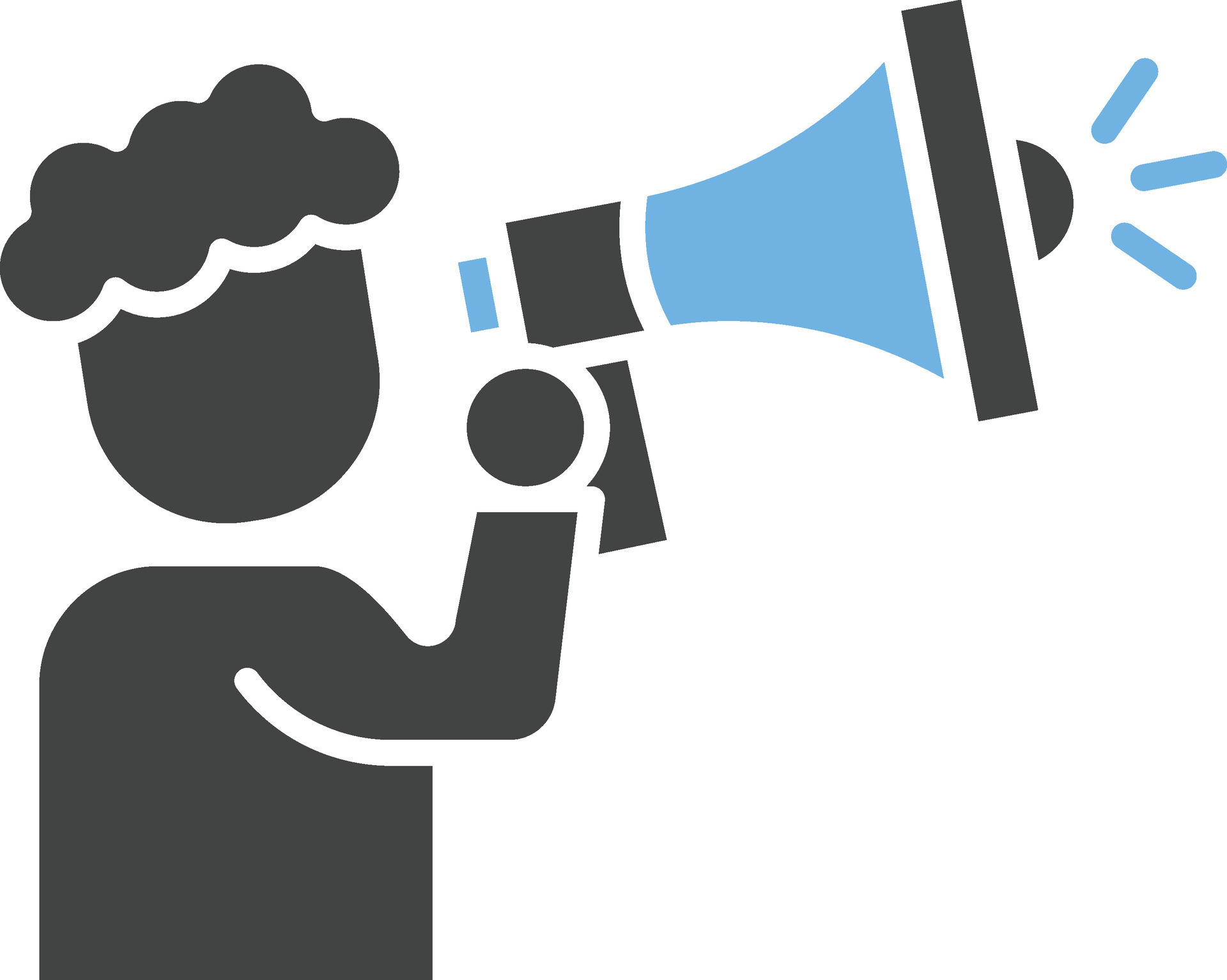 Announcement icon vector image. Suitable for mobile apps, web apps and