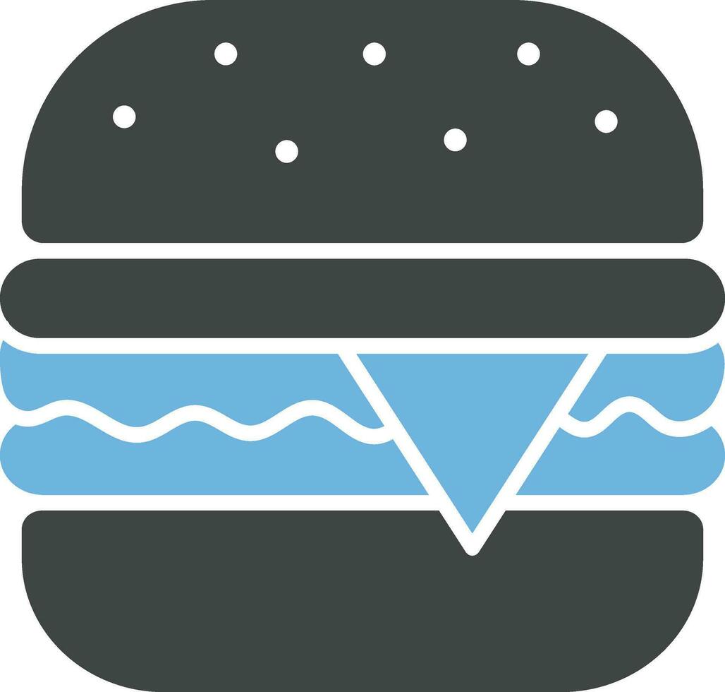 Burger icon vector image. Suitable for mobile apps, web apps and print media.