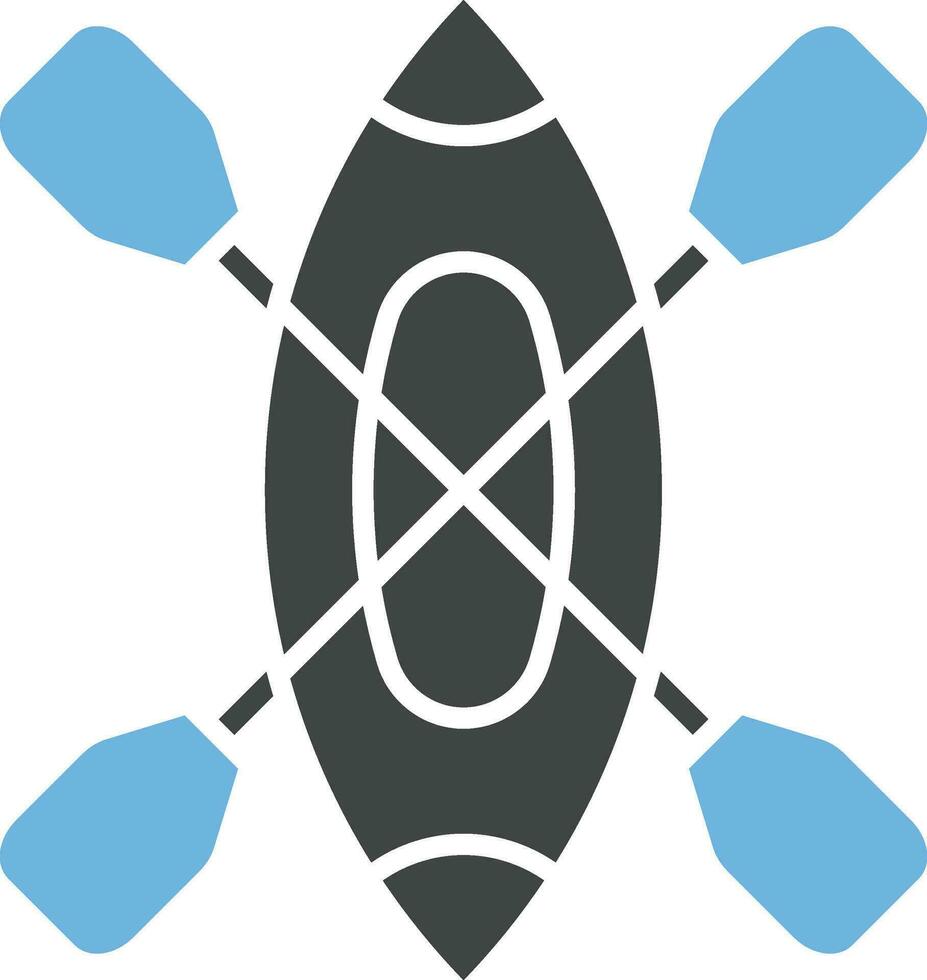 Canoe icon vector image. Suitable for mobile apps, web apps and print media.
