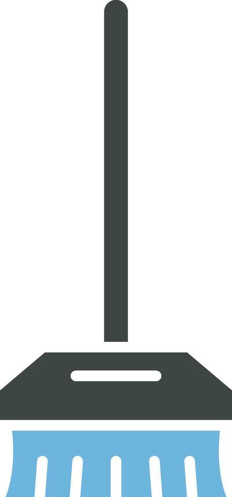 Broom icon vector image. Suitable for mobile apps, web apps and print media.