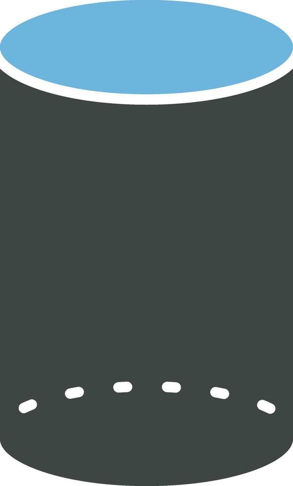 Cylinder icon vector image. Suitable for mobile apps, web apps and print media.