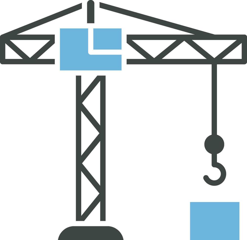 Crane Tower icon vector image. Suitable for mobile apps, web apps and print media.