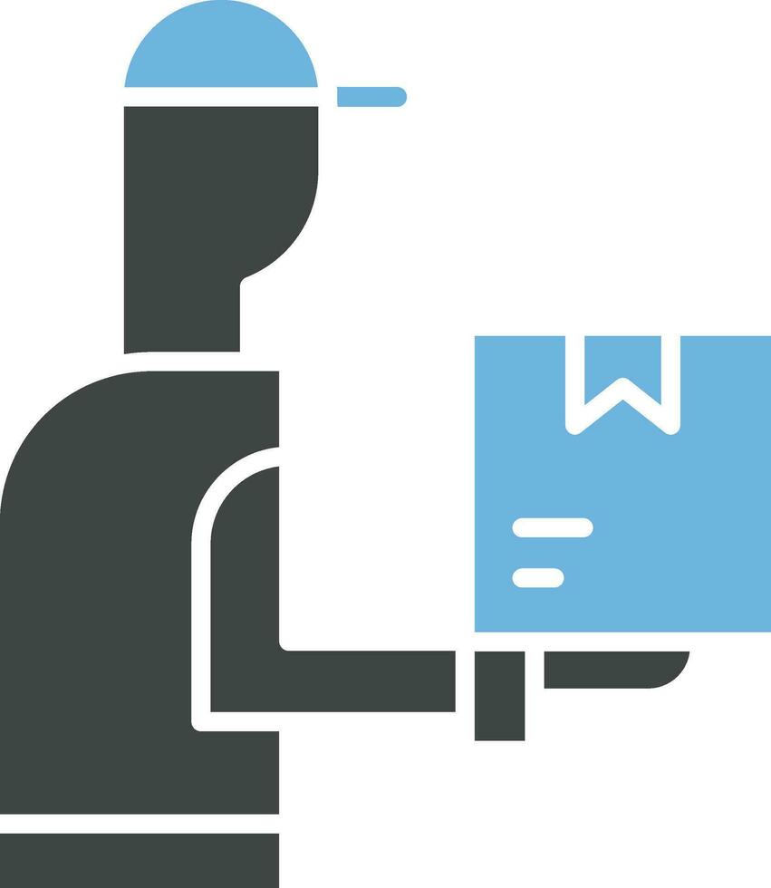 Delivery Man icon vector image. Suitable for mobile apps, web apps and print media.