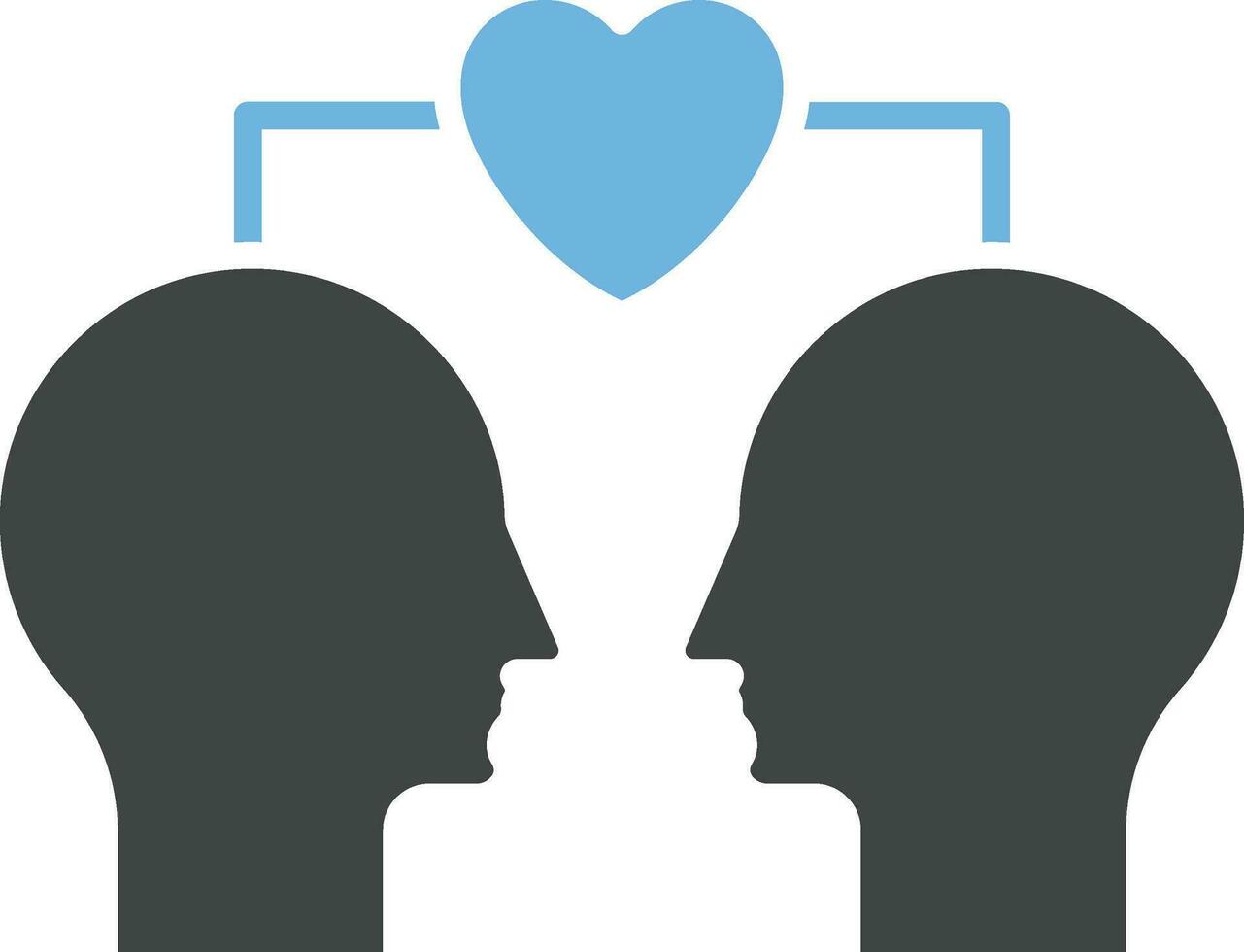 Empathy icon vector image. Suitable for mobile apps, web apps and print media.