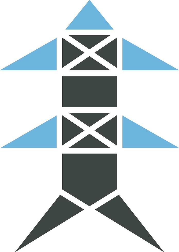 Electric Tower icon vector image. Suitable for mobile apps, web apps and print media.