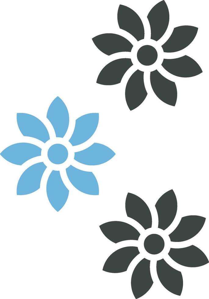 Flowers icon vector image. Suitable for mobile apps, web apps and print media.