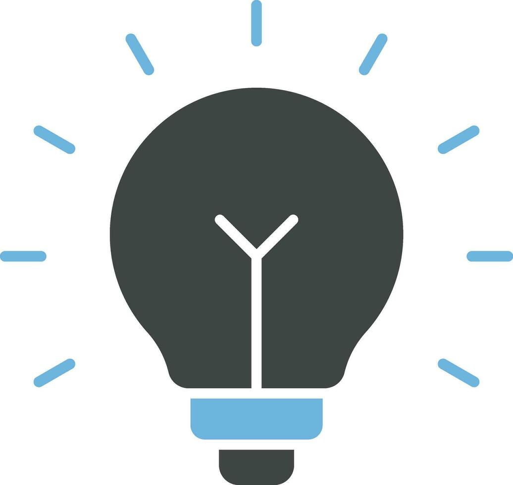 Lightbulb icon vector image. Suitable for mobile apps, web apps and print media.