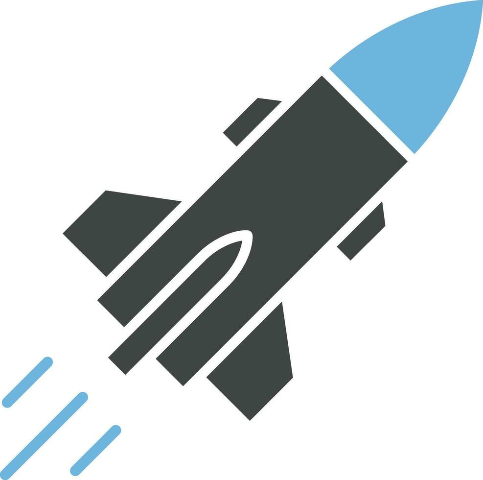 Missile icon vector image. Suitable for mobile apps, web apps and print media.