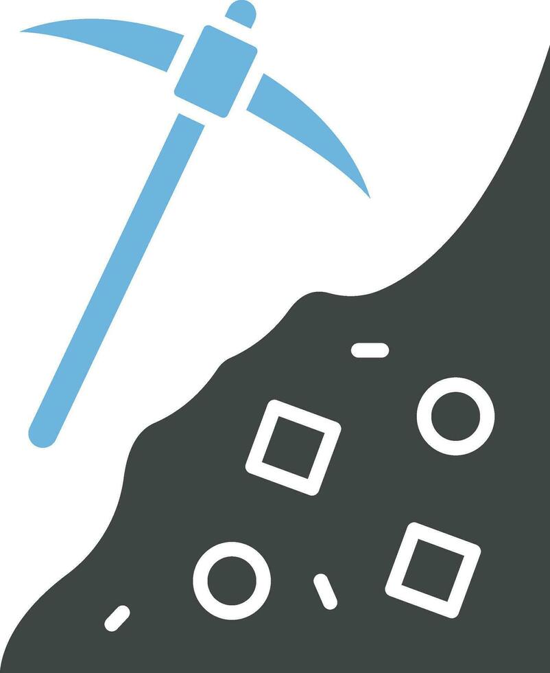 Mining icon vector image. Suitable for mobile apps, web apps and print media.
