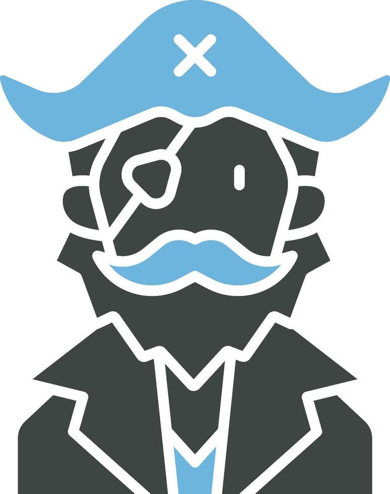 Pirate icon vector image. Suitable for mobile apps, web apps and print media.