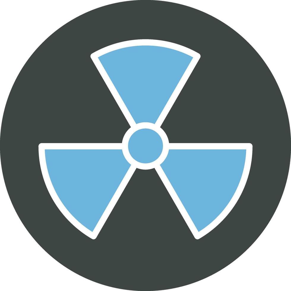 Radiation Sign icon vector image. Suitable for mobile apps, web apps and print media.