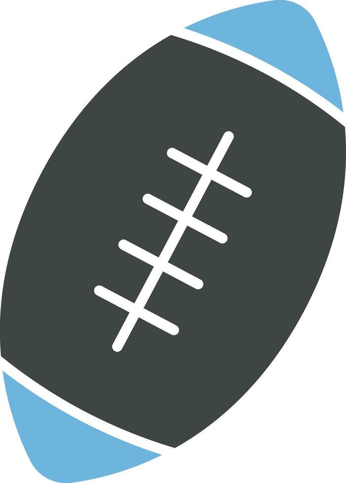 Rugby Ball icon vector image. Suitable for mobile apps, web apps and print media.