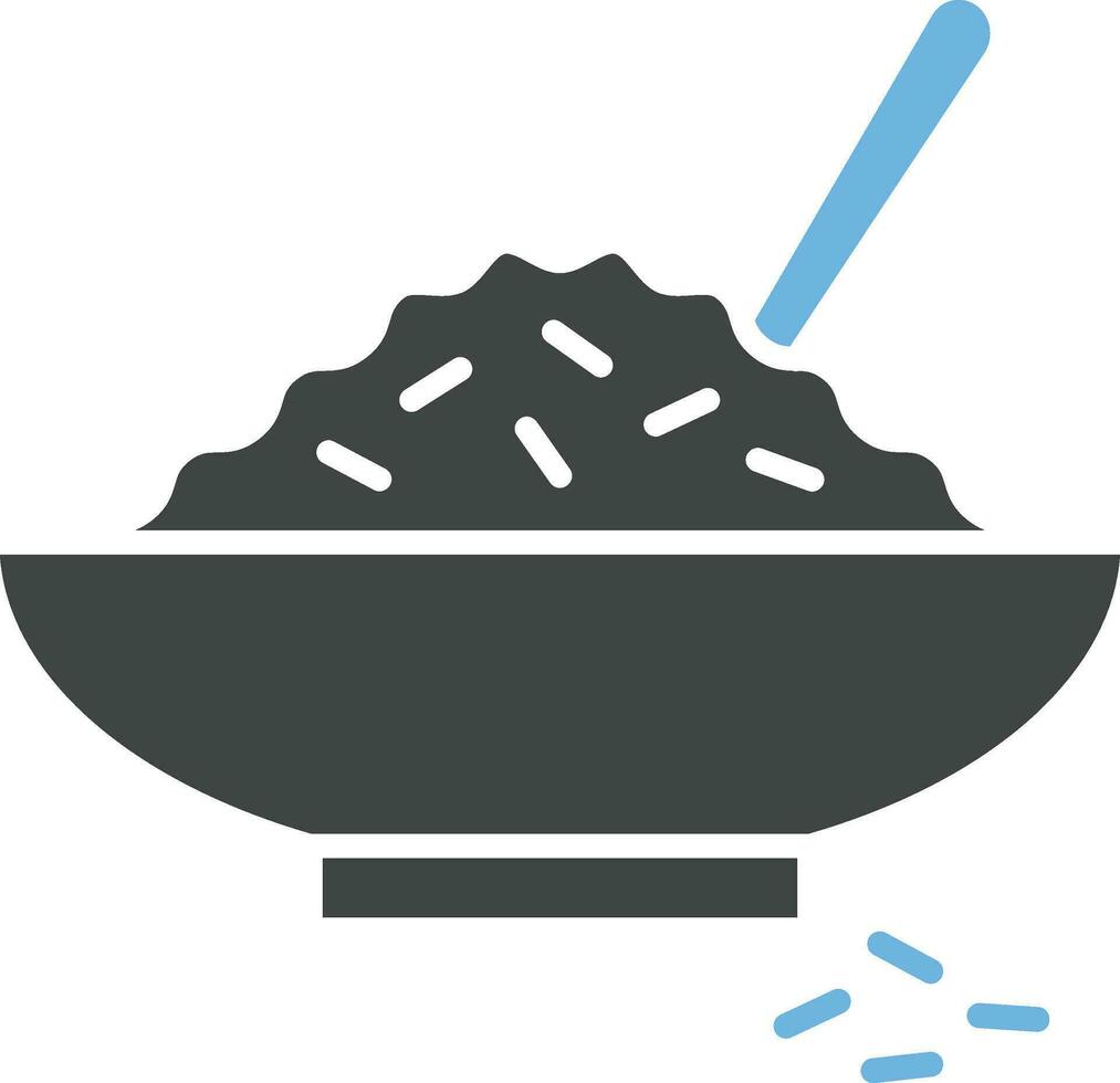Rice icon vector image. Suitable for mobile apps, web apps and print media.