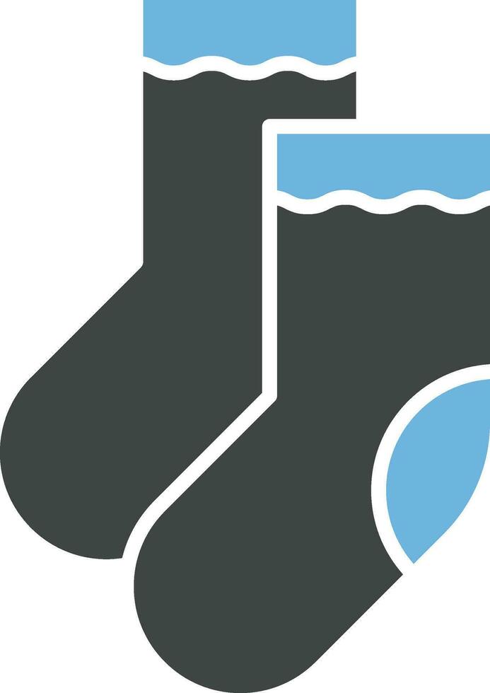 Socks icon vector image. Suitable for mobile apps, web apps and print media.