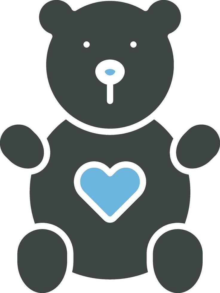 Teddy Bear icon vector image. Suitable for mobile apps, web apps and print media.