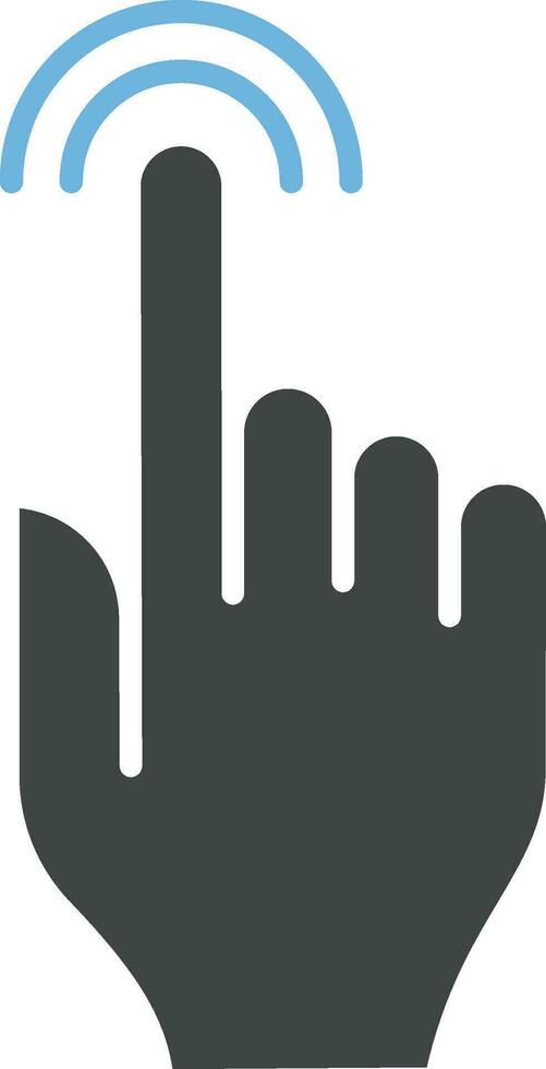 Touch icon vector image. Suitable for mobile apps, web apps and print media.