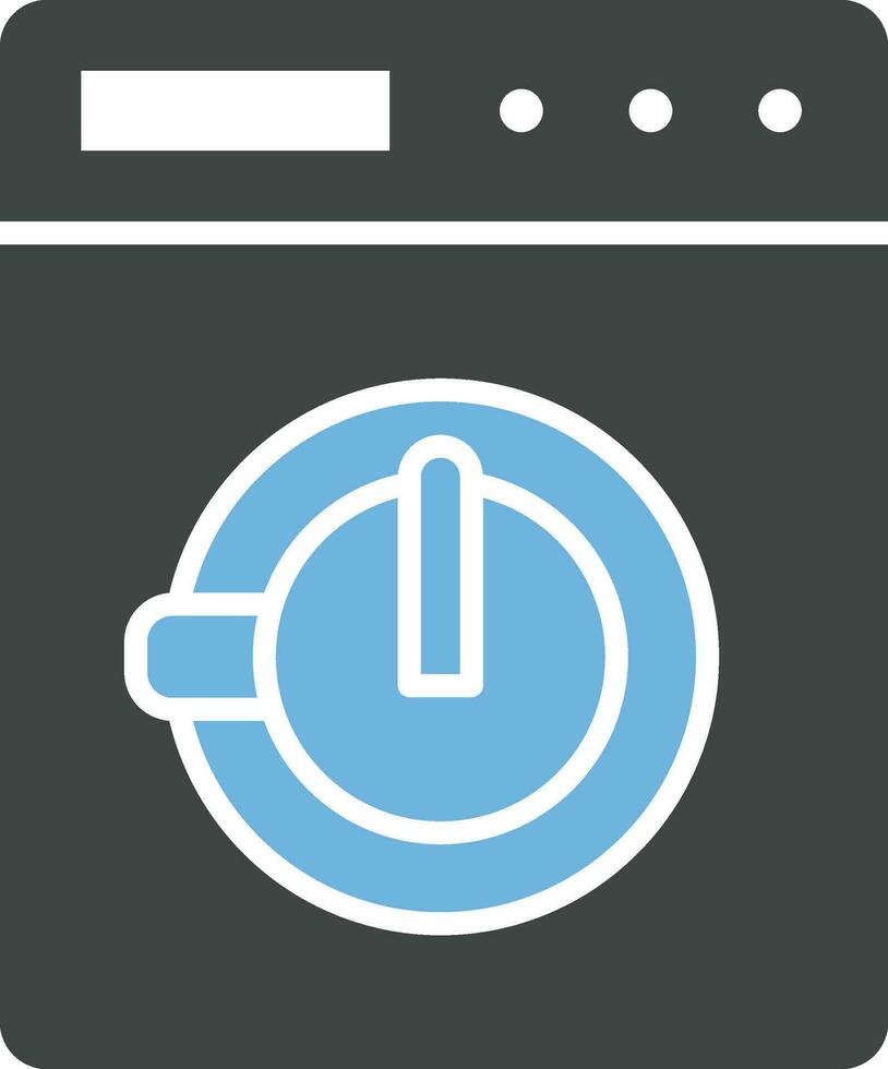 Washing Program icon vector image. Suitable for mobile apps, web apps and print media.