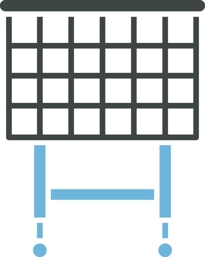 Trolley icon vector image. Suitable for mobile apps, web apps and print media.