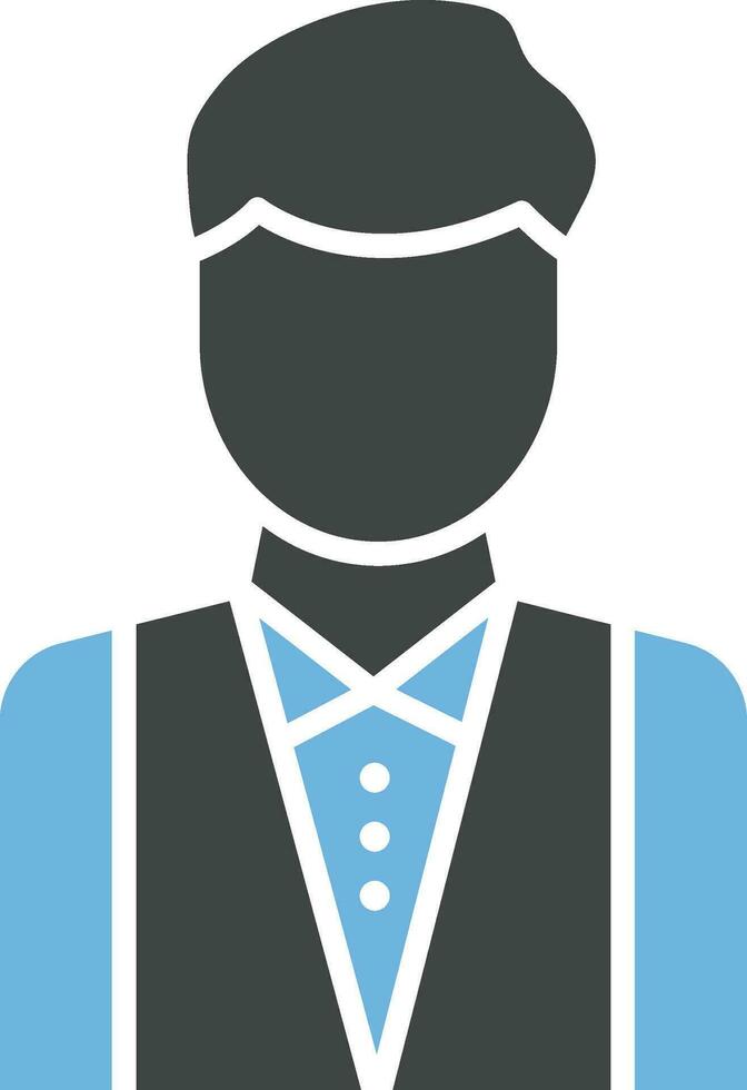 Waiter icon vector image. Suitable for mobile apps, web apps and print media.