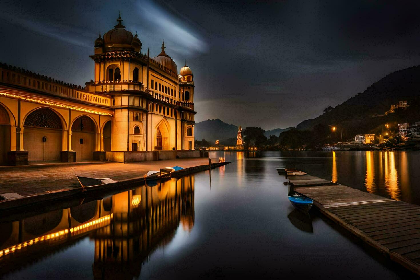 the palace of the prince of udaipur, udaipur, india. AI-Generated photo