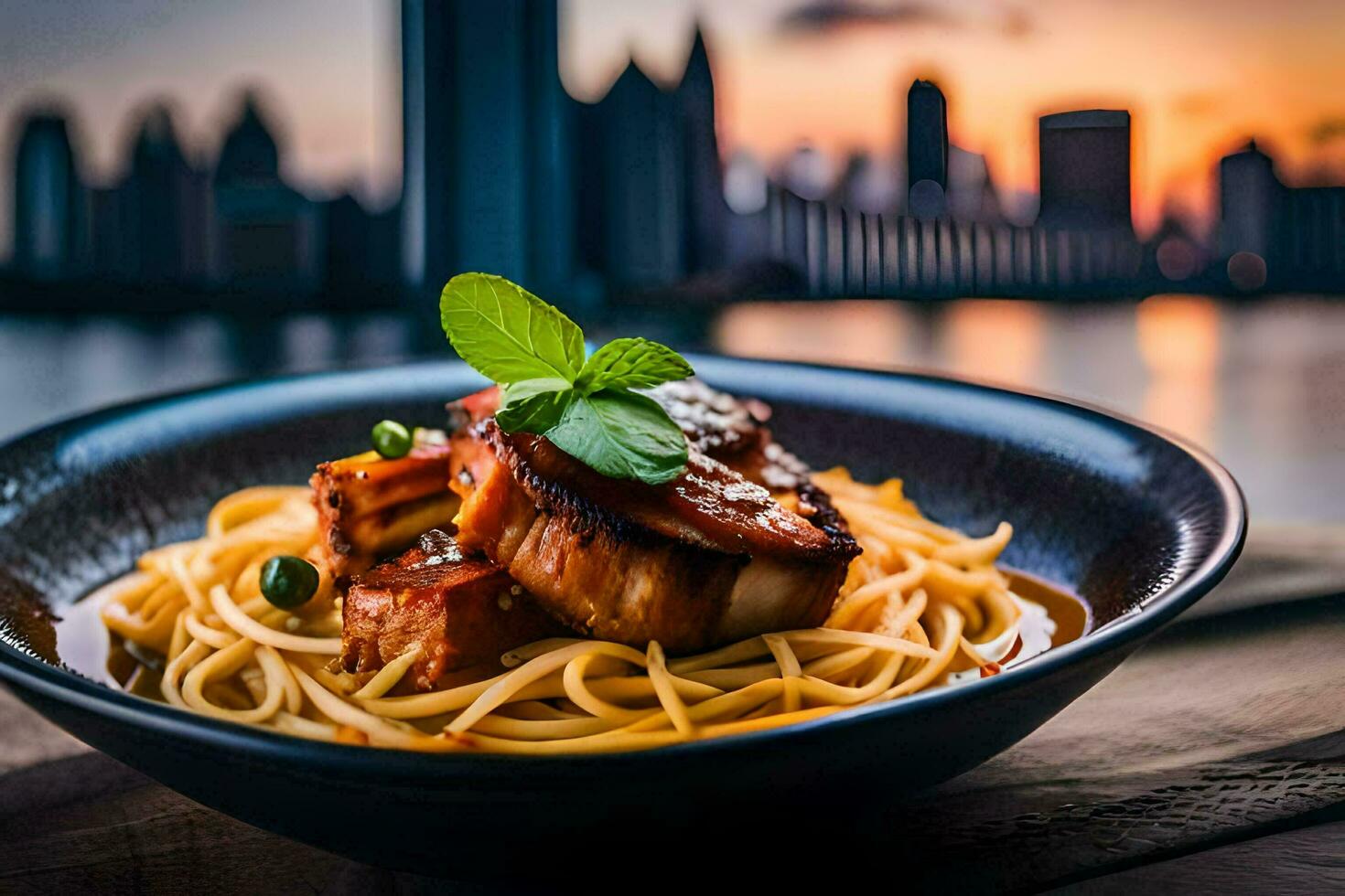the food and drink scene in dubai is booming. AI-Generated photo