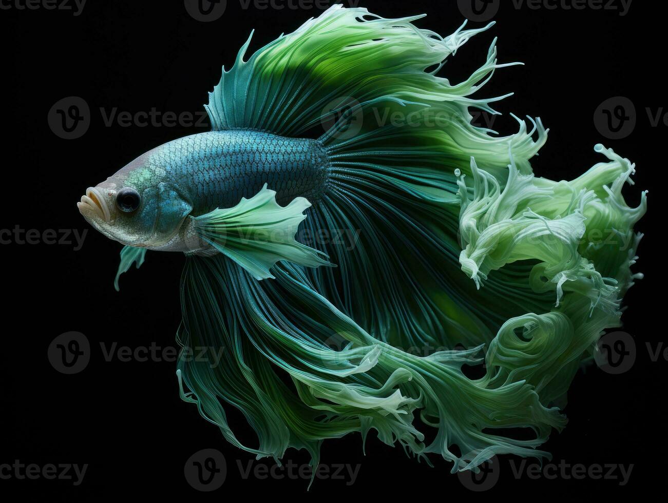 Siamese fighting fish Generative AI photo