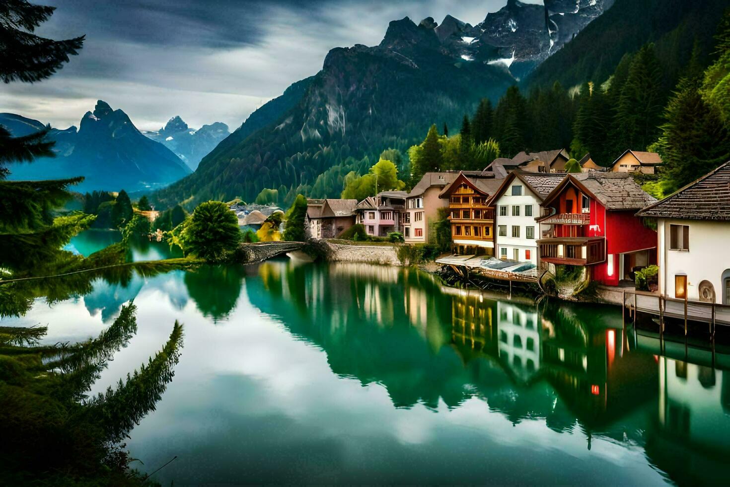 the beautiful village of altenburg, austria. AI-Generated photo