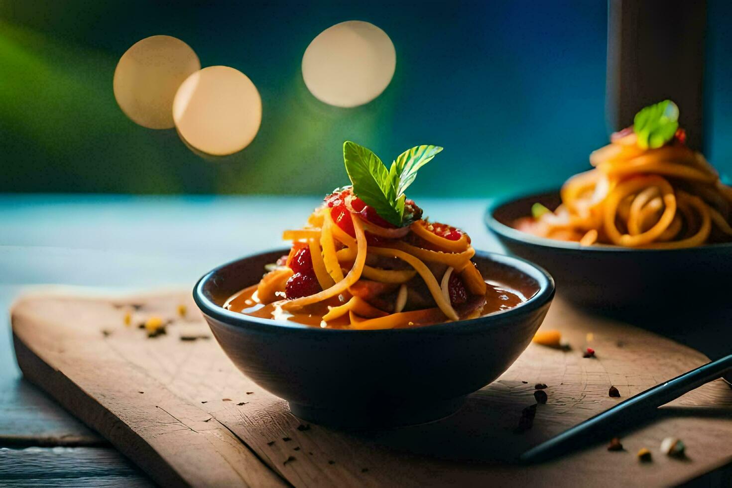 el mejor pasta platos en el mundo. generado por ai foto