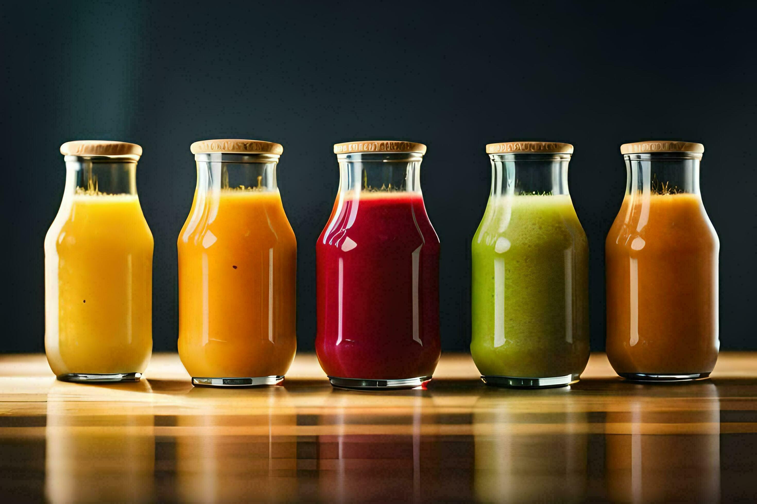 https://static.vecteezy.com/system/resources/previews/033/422/079/large_2x/five-different-types-of-juices-in-glass-bottles-ai-generated-free-photo.jpg