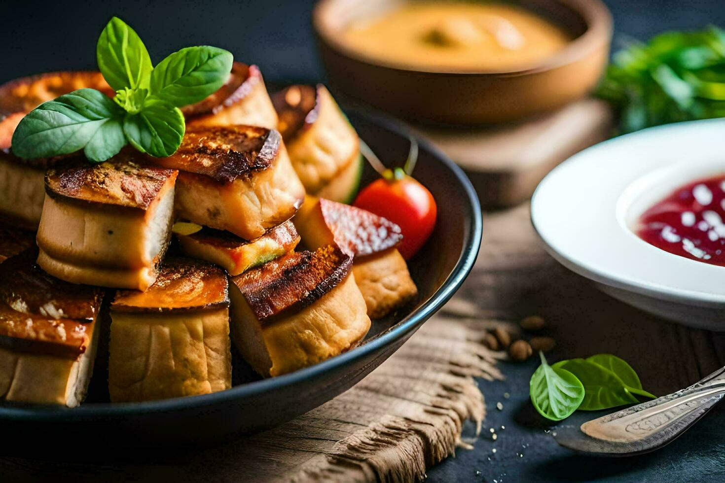 el mejor tofu recetas para vegetarianos y veganos generado por ai foto