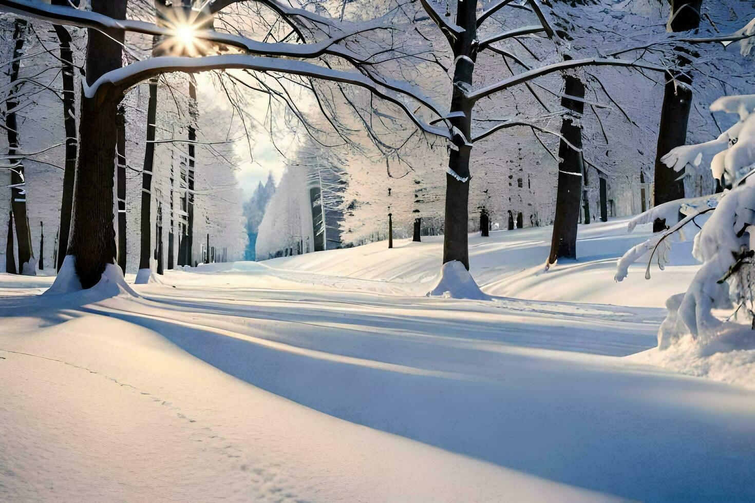 winter is coming wallpaper. AI-Generated photo
