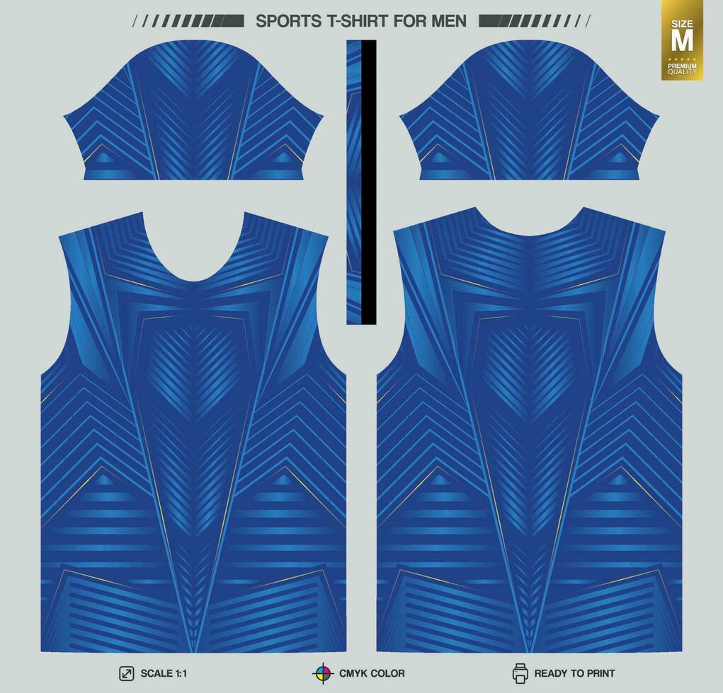 Listo a impresión Deportes camiseta vector