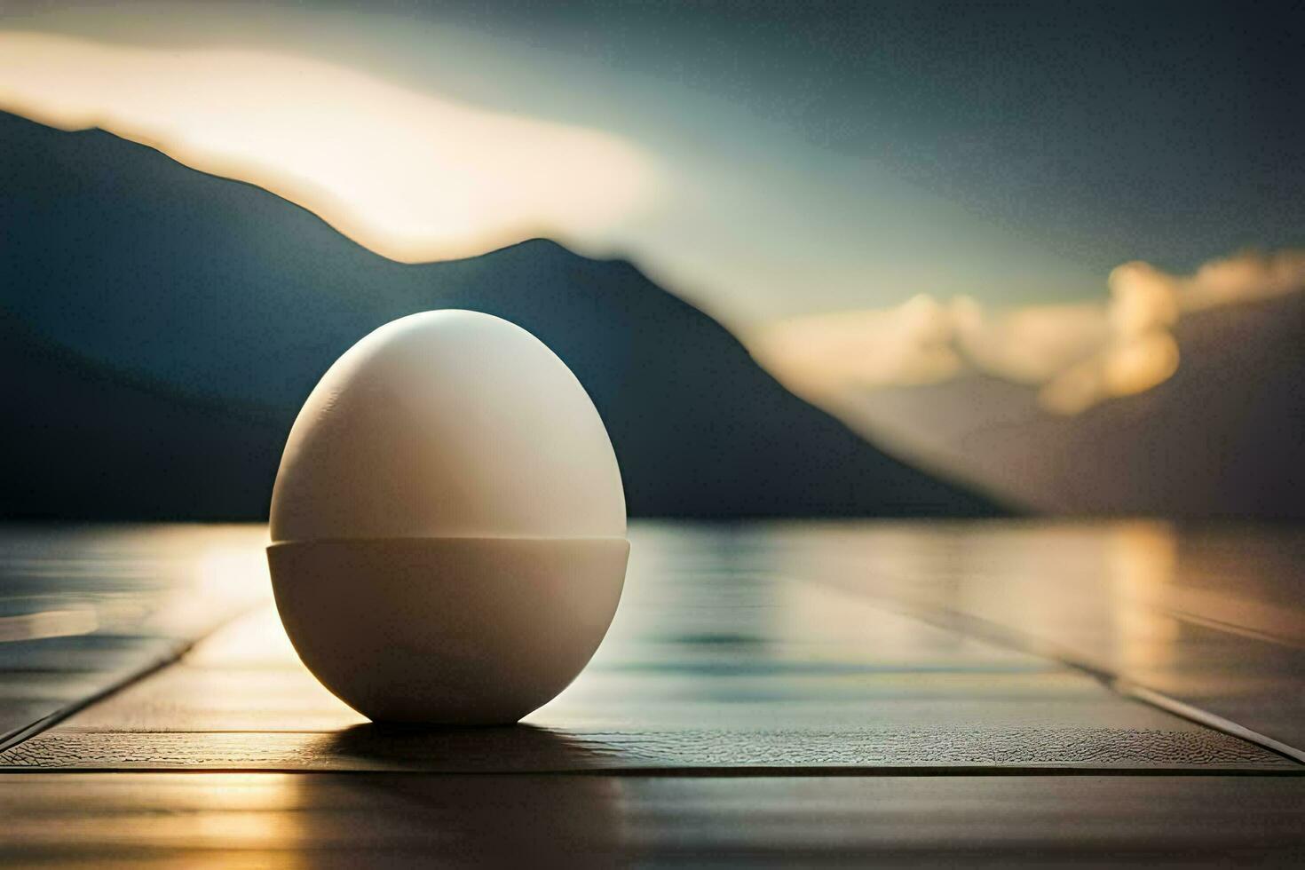 egg on the floor, the background, nature, hd wallpaper. AI-Generated photo