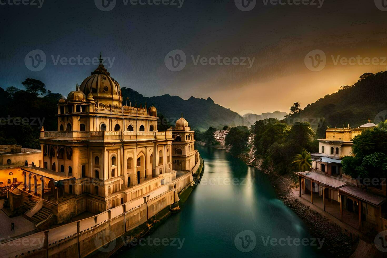 the beautiful city of udaipur in india. AI-Generated photo