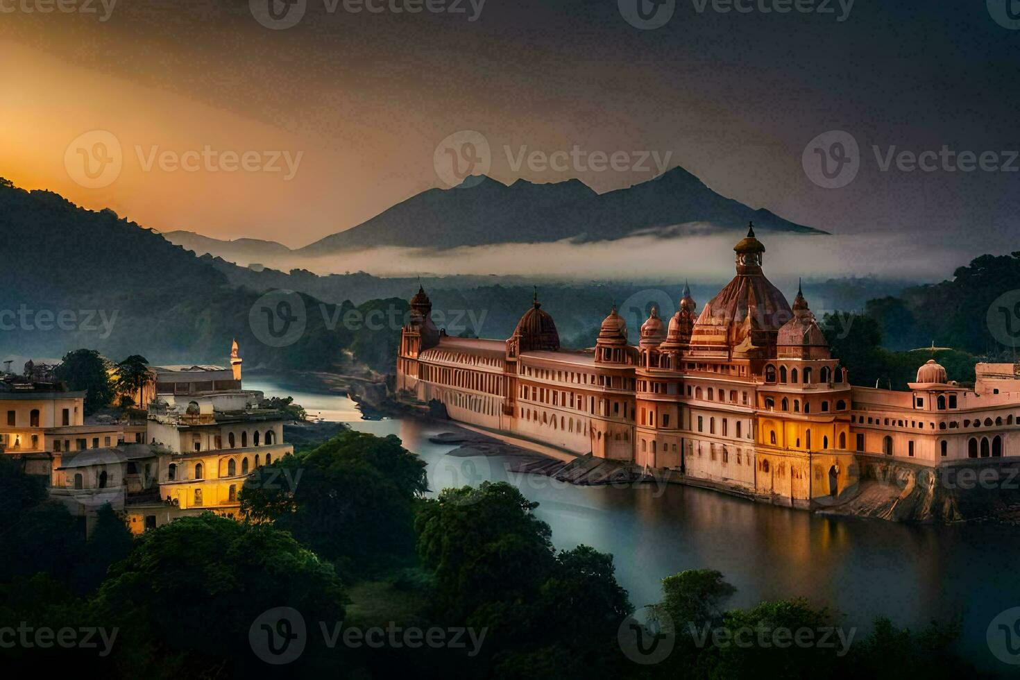 the city of udaipur in india. AI-Generated photo