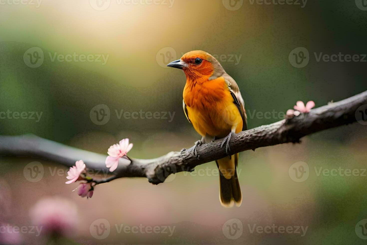 photo wallpaper bird, orange, bird, bird, bird, bird, bird, bird, bird. AI-Generated