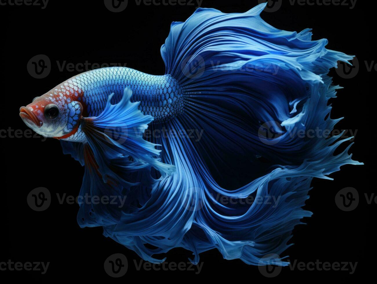 Siamese fighting fish Generative AI photo