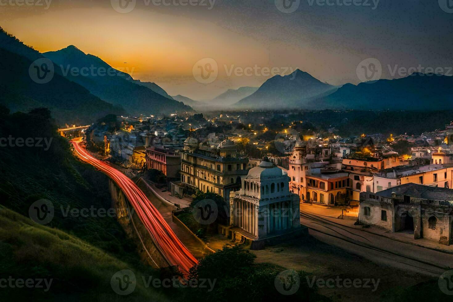 el ciudad de katmandú, Nepal. generado por ai foto